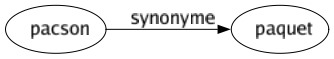 Synonyme de Pacson : Paquet 
