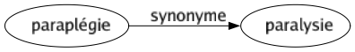 Synonyme de Paraplégie : Paralysie 