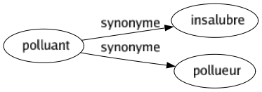 Synonyme de Polluant : Insalubre Pollueur 