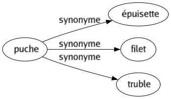 Synonyme de Puche : Épuisette Filet Truble 
