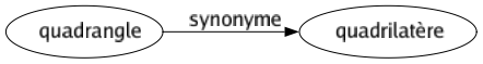 Synonyme de Quadrangle : Quadrilatère 