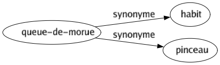 Synonyme de Queue-de-morue : Habit Pinceau 