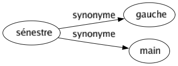 Synonyme de Sénestre : Gauche Main 