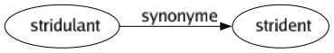 Synonyme de Stridulant : Strident 