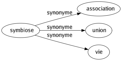Synonyme de Symbiose : Association Union Vie 