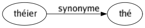 Synonyme de Théier : Thé 