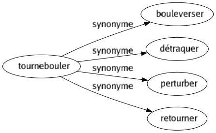 Synonyme de Tournebouler : Bouleverser Détraquer Perturber Retourner 