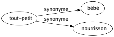 Synonyme de Tout-petit : Bébé Nourrisson 