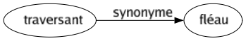 Synonyme de Traversant : Fléau 