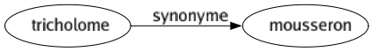 Synonyme de Tricholome : Mousseron 