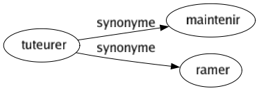 Synonyme de Tuteurer : Maintenir Ramer 