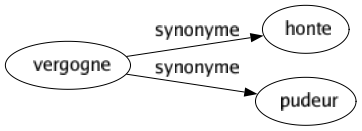 Synonyme de Vergogne : Honte Pudeur 